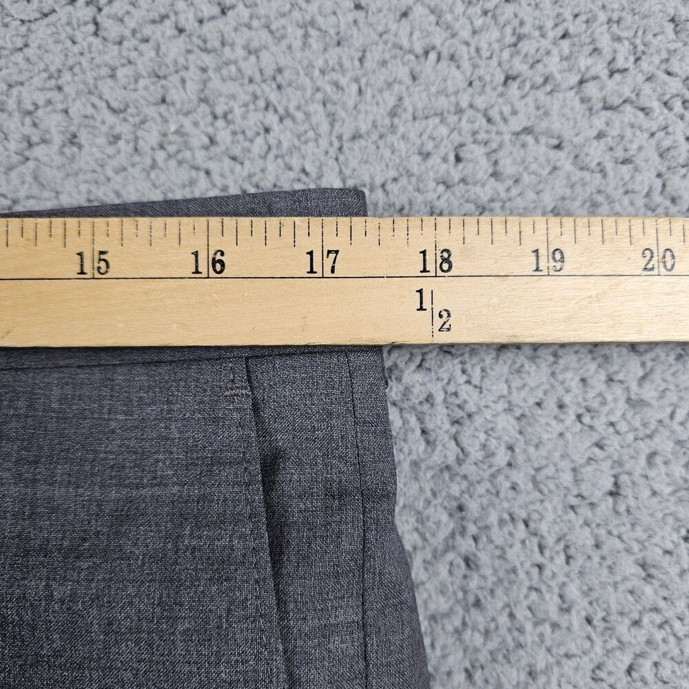 Samuelsohn Dress Pants Mens 34x30 Gray REDA 110s Wool Italian Cuffed Performance - Picture 9 of 16